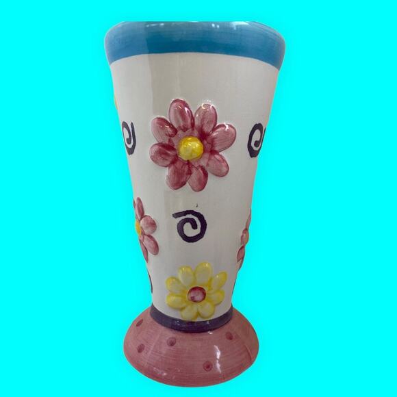 Ice Cream Cone Dish Sundae Dessert Serving Cup Daisies - Picture 3 of 7